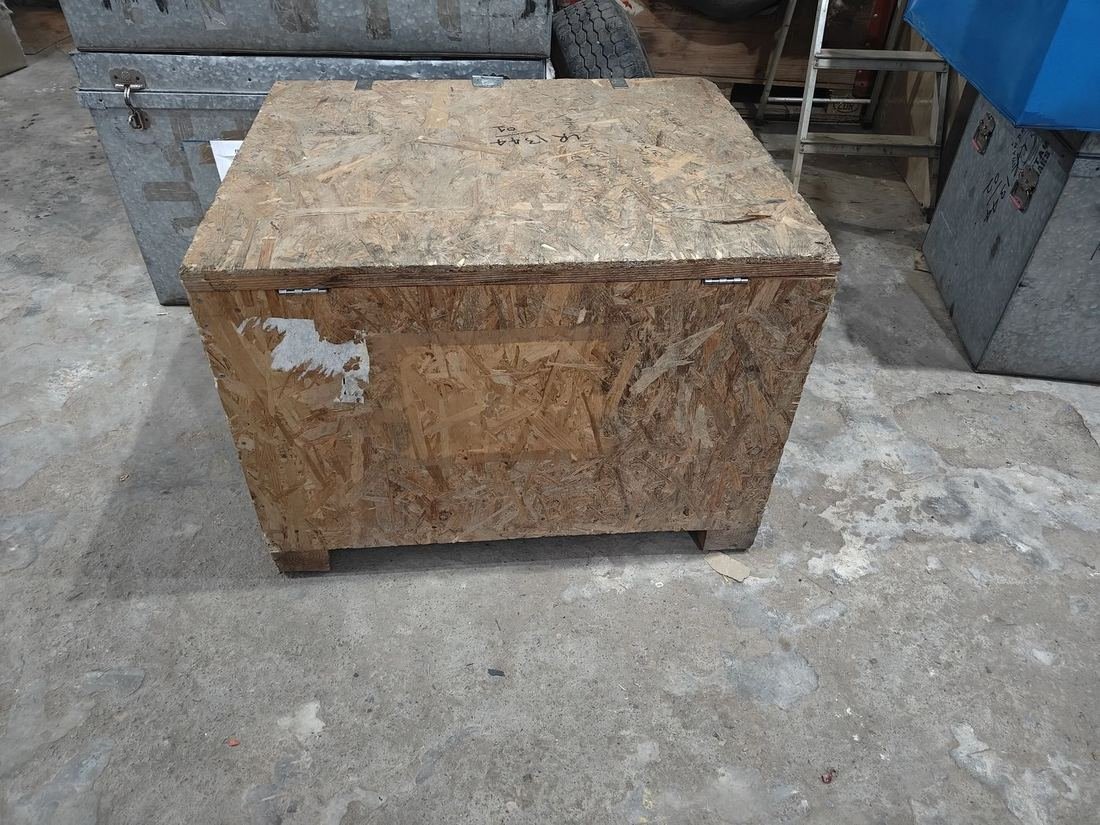 Wooden export-grade crate used for fragile or high-value items